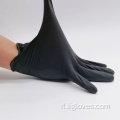 Guanti miscelati in vinile nere di nitrile resistenti all'olio